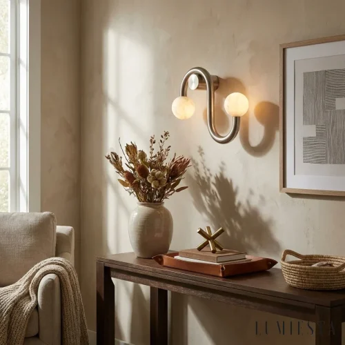 Laguardia - Alabaster Wall Light with Copper, Height 44 cm - material detail - copper